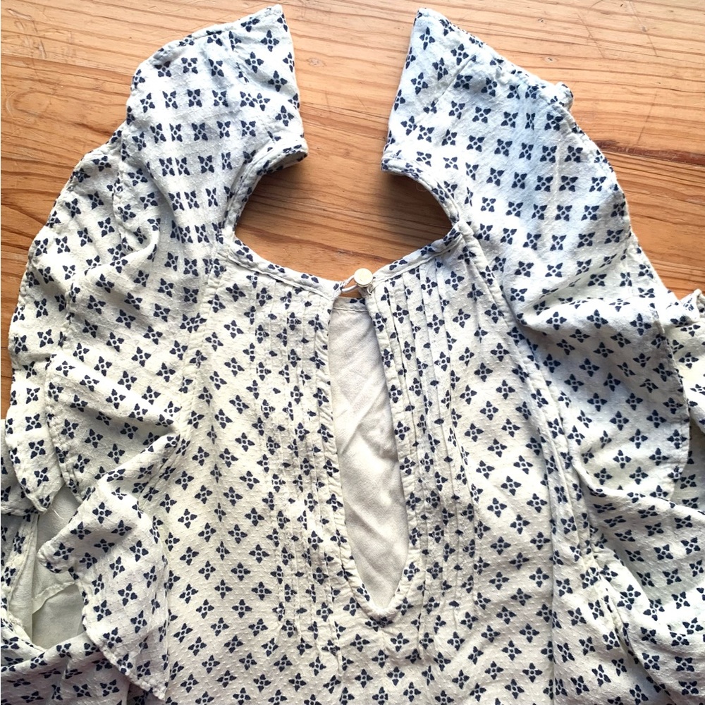 Abercrombie & Fitch ~ NWOT Pattern Ruffle Pleated Tank Top! - Picture 7 of 7